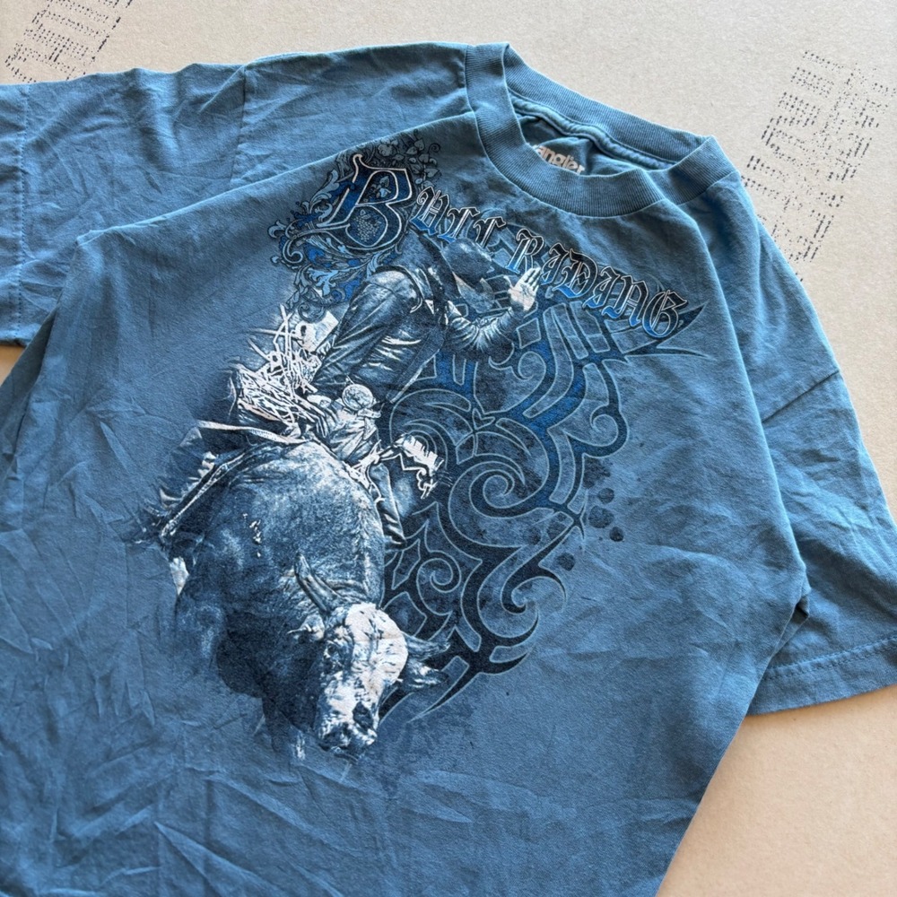 Y2K Wrangler Bull Riding T-shirt
